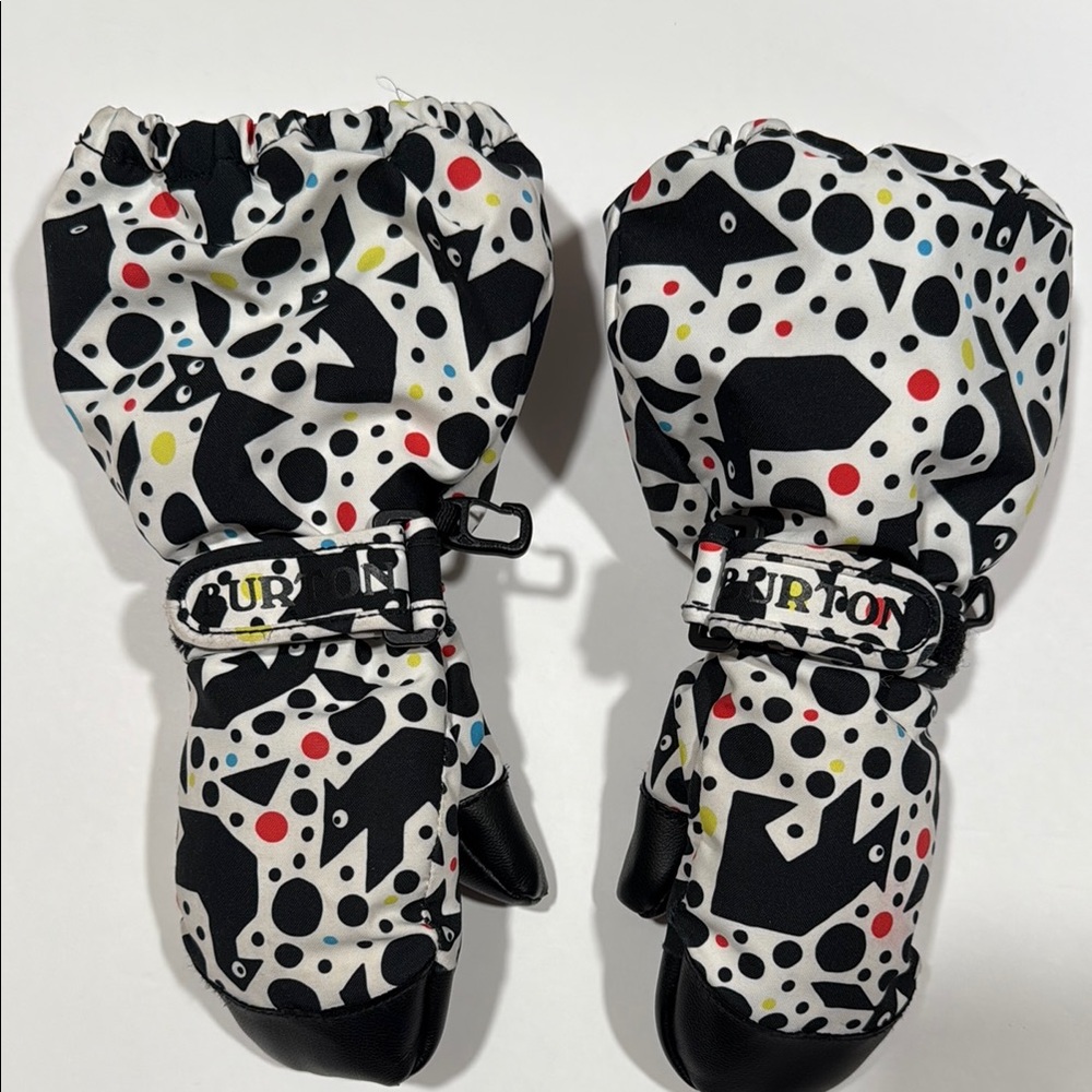 Burton Toddler Mini Heater Mittens - Black and White 4T